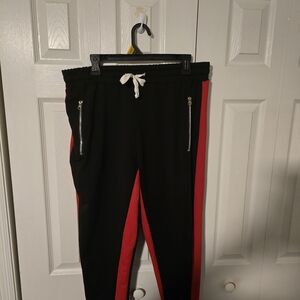 Black and Red Men Jogger Pants Xl